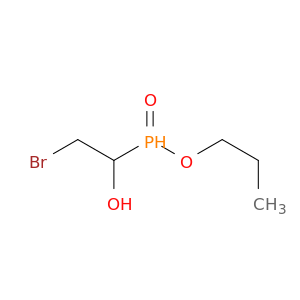 Phosphinic acid, (2-bromo-1-hydroxyethyl)-, propyl ester