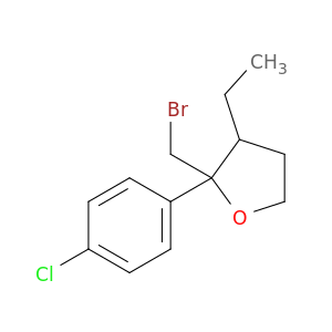 Furan, 2-(bromomethyl)-2-(4-chlorophenyl)-3-ethyltetrahydro-