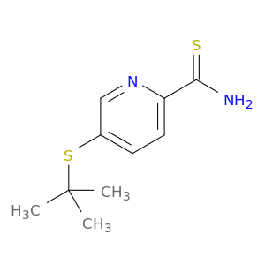 5-(tert-butylsulfanyl)pyridine-2-carbothioamide
