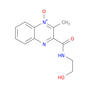 2-Quinoxalinecarboxamide, N-(2-hydroxyethyl)-3-methyl-, 4-oxide