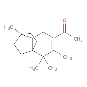 4-acetyl-2,2,3,7-tetramethyltricyclo(5.2.2.0(1,6))undec-3-ene