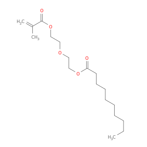 Decanoic acid, 2-[2-[(2-methyl-1-oxo-2-propenyl)oxy]ethoxy]ethyl ester
