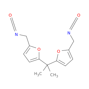 Furan, 2,2'-(1-methylethylidene)bis[5-(isocyanatomethyl)-