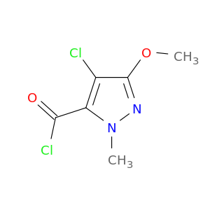 1H-Pyrazole-5-carbonylchloride, 4-chloro-3-methoxy-1-methyl-