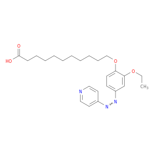 Undecanoic acid, 11-[2-ethoxy-4-(4-pyridinylazo)phenoxy]-