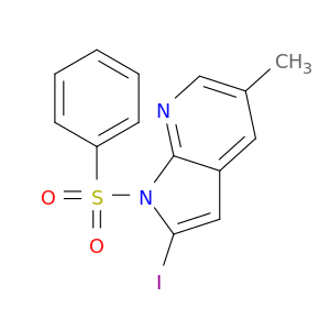 2-Iodo-5-甲基-1-(苯磺酰基)-1H-吡咯醇[2,3-B]吡啶