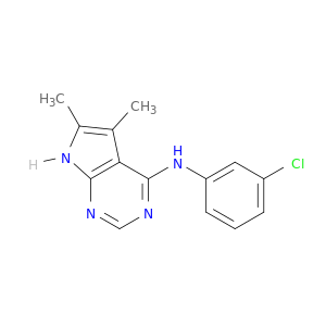 1H-Pyrrolo[2,3-d]pyrimidin-4-amine, N-(3-chlorophenyl)-5,6-dimethyl-