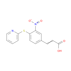 2-Propenoic acid,3-[3-nitro-4-(2-pyridinylthio)phenyl]-