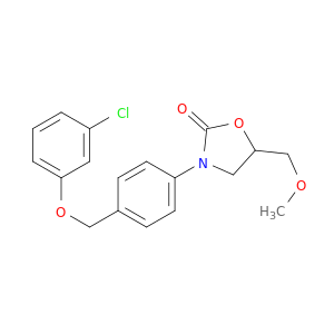3-(4-((3-CHLOROPHENOXY)METHYL)PHENYL)-5-(METHOXYMETHYL)-2-OXAZOLIDINONE
