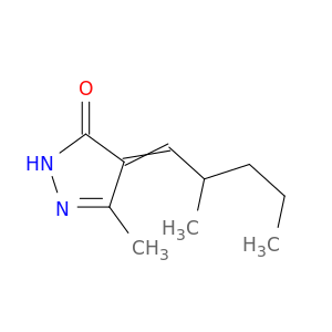 3H-Pyrazol-3-one, 2,4-dihydro-5-methyl-4-(2-methylpentylidene)-
