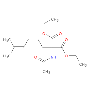 Propanedioic acid, (acetylamino)(5-methyl-4-hexenyl)-, diethyl ester