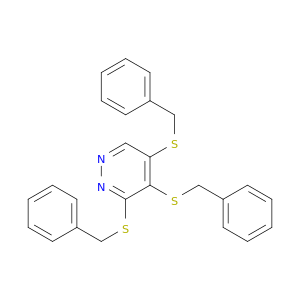 3,4,5-tris(benzylsulfanyl)pyridazine