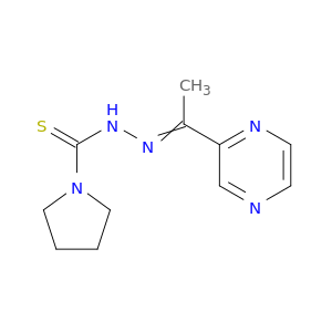 N-(1-pyrazin-2-ylethylideneamino)pyrrolidine-1-carbothioamide