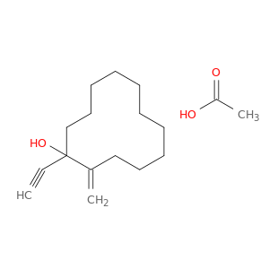 Cyclododecanol, 1-ethynyl-2-methylene-, acetate