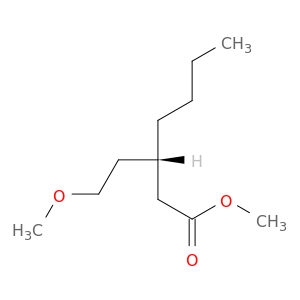Heptanoic acid, 3-(2-methoxyethyl)-, methyl ester, (S)-