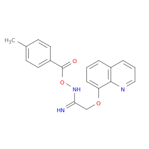 Ethanimidamide, N-[(4-methylbenzoyl)oxy]-2-(8-quinolinyloxy)-