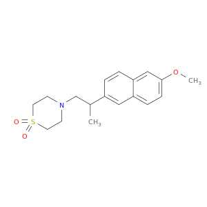 Thiomorpholine,4-[2-(6-methoxy-2-naphthalenyl)propyl]-, 1,1-dioxide
