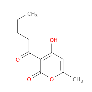 2H-Pyran-2-one, 4-hydroxy-6-methyl-3-(1-oxopentyl)-