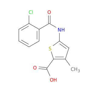 5-(2-Chlorobenzamido)-3-methylthiophene-2-carboxylic Acid