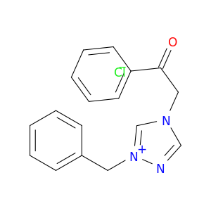 1H-1,2,4-Triazolium, 4-(2-oxo-2-phenylethyl)-1-(phenylmethyl)-, chloride