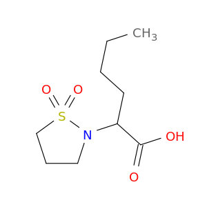 2-(1,1-Dioxo-1,2-thiazolidin-2-yl)hexanoic Acid