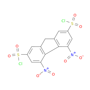 9H-Fluorene-2,7-disulfonyldichloride, 4,5-dinitro-