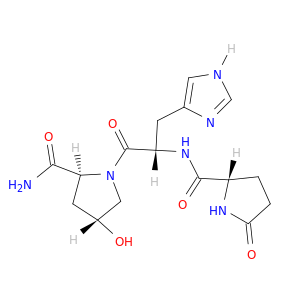 L-Prolinamide, 5-oxo-L-prolyl-L-histidyl-4-hydroxy-, trans-