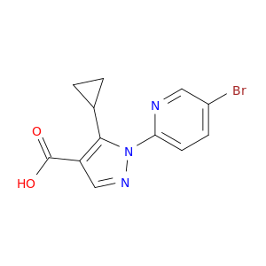 1-(5-Bromopyridin-2-yl)-5-cyclopropyl-1h-pyrazole-4-carboxylic acid