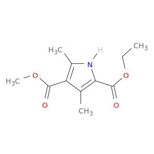 1H-Pyrrole-2,4-dicarboxylic acid, 3,5-dimethyl-, 2-ethyl 4-methyl ester