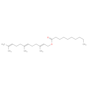 Decanoic acid, (2E,6E)-3,7,11-trimethyl-2,6,10-dodecatrienyl ester
