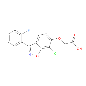 Acetic acid,2-[[7-chloro-3-(2-fluorophenyl)-1,2-benzisoxazol-6-yl]oxy]-