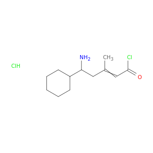 2-Pentenoyl chloride, 5-amino-5-cyclohexyl-3-methyl-, hydrochloride