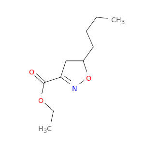 3-Isoxazolecarboxylic acid, 5-butyl-4,5-dihydro-, ethyl ester