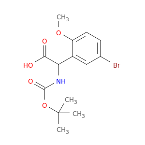 (5-bromo-2-methoxyphenyl)[(tert-butoxycarbonyl)amino]acetic acid