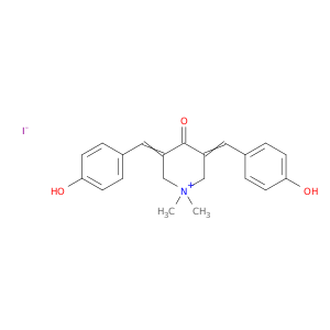 Piperidinium,3,5-bis[(4-hydroxyphenyl)methylene]-1,1-dimethyl-4-oxo-, iodide (1:1)