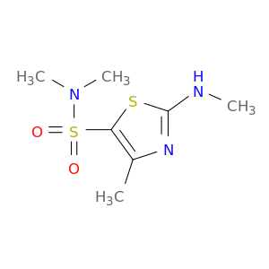 5-Thiazolesulfonamide, N,N,4-trimethyl-2-(methylamino)-