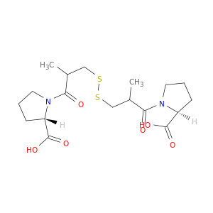1,1'-[Dithiobis(2-甲基-1-氧代-3,1-丙酰基二苯基)]BIS[L-脯氨酸]