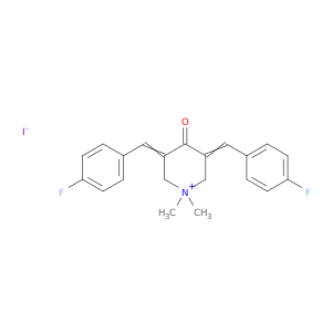Piperidinium,3,5-bis[(4-fluorophenyl)methylene]-1,1-dimethyl-4-oxo-, iodide (1:1)