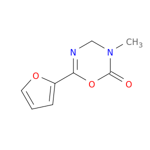 2H-1,3,5-Oxadiazin-2-one, 6-(2-furanyl)-3,4-dihydro-3-methyl-