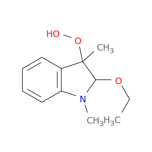 Hydroperoxide, 2-ethoxy-2,3-dihydro-1,3-dimethyl-1H-indol-3-yl