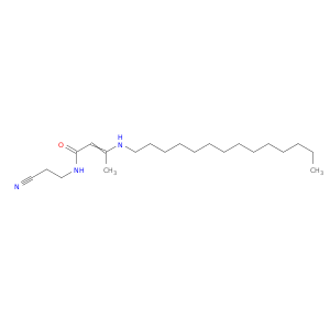 2-Butenamide, N-(2-cyanoethyl)-3-(tetradecylamino)-