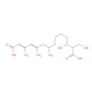 2,4-Tetradecadienedioicacid, 12-hydroxy-13-(hydroxymethyl)-3,5,7-trimethyl- (9CI)