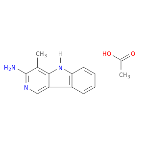 4-methyl-5h-pyrido[4,3-b]indol-3-amine acetate(1:1)