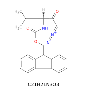 Carbamic acid,N-[(1S)-3-diazo-1-(1-methylethyl)-2-oxopropyl]-, 9H-fluoren-9-ylmethyl ester