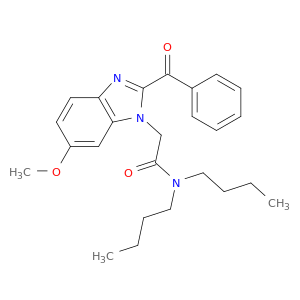 1H-Benzimidazole-1-acetamide, 2-benzoyl-N,N-dibutyl-6-methoxy-