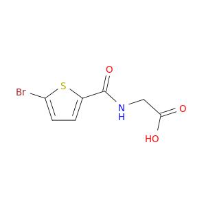 2-[(5-Bromothiophen-2-yl)formamido]acetic Acid