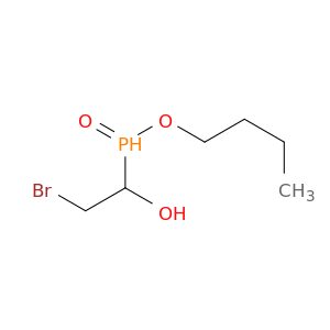 Phosphinic acid, (2-bromo-1-hydroxyethyl)-, butyl ester