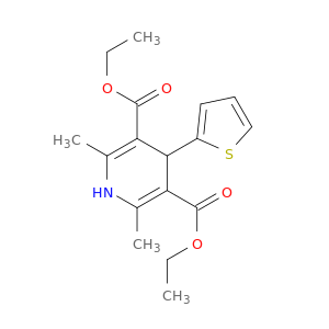 3,5-二乙基1,4-二氢-2,6-二甲基-4-(2-噻吩基)-3,5-吡啶二羧酸盐