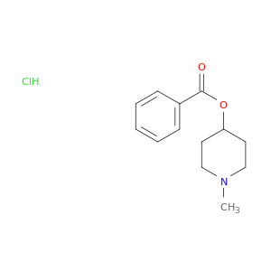 1-methylpiperidin-4-yl benzoate hydrochloride(1:1)