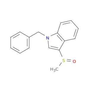 1H-Indole, 3-(methylsulfinyl)-1-(phenylmethyl)-